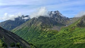 Preview wallpaper mountains, clouds, nature, landscape