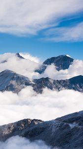 Preview wallpaper mountains, clouds, nature