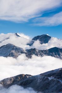 Preview wallpaper mountains, clouds, nature