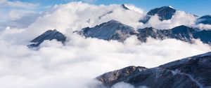 Preview wallpaper mountains, clouds, nature