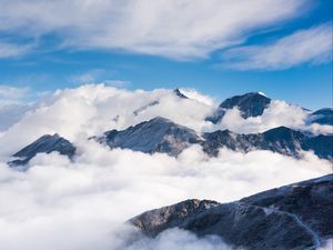 Preview wallpaper mountains, clouds, nature
