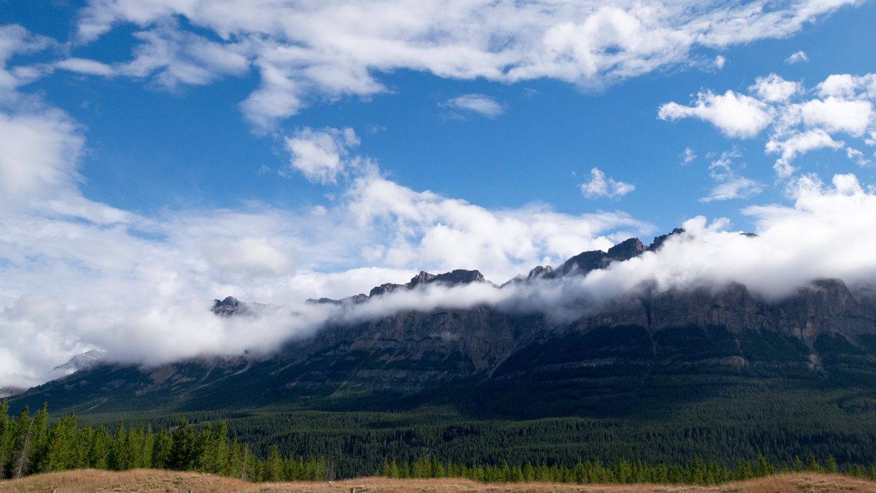 Wallpaper mountains, clouds, peaks