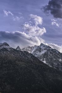 Preview wallpaper mountains, clouds, sky, top