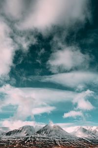 Preview wallpaper mountains, clouds, sky, iceland