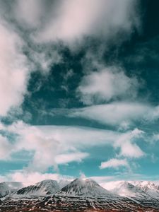 Preview wallpaper mountains, clouds, sky, iceland