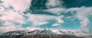 Preview wallpaper mountains, clouds, sky, iceland