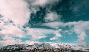 Preview wallpaper mountains, clouds, sky, iceland