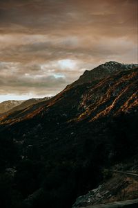 Preview wallpaper mountains, clouds, sunset, nature, landscape