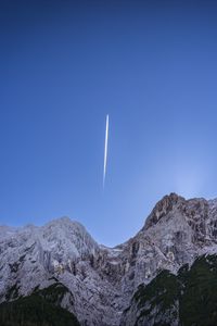 Preview wallpaper mountains, comet, sky, landscape, nature