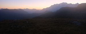 Preview wallpaper mountains, dawn, landscape, nature