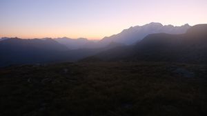 Preview wallpaper mountains, dawn, landscape, nature