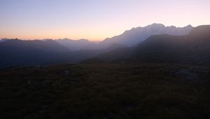 Preview wallpaper mountains, dawn, landscape, nature