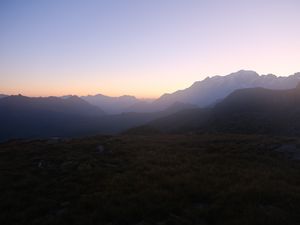 Preview wallpaper mountains, dawn, landscape, nature