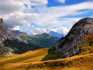 Preview wallpaper mountains, dolomites, italy, south tyrol