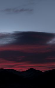Preview wallpaper mountains, evening, sky