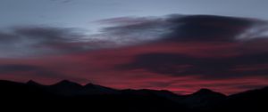 Preview wallpaper mountains, evening, sky