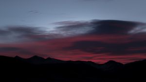 Preview wallpaper mountains, evening, sky