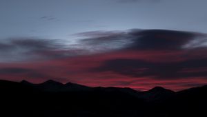 Preview wallpaper mountains, evening, sky