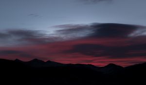 Preview wallpaper mountains, evening, sky