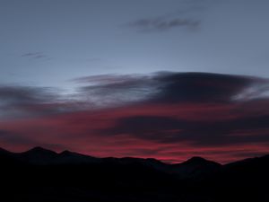 Preview wallpaper mountains, evening, sky