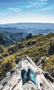 Preview wallpaper mountains, feet, height