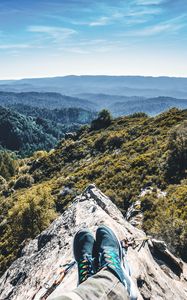 Preview wallpaper mountains, feet, height