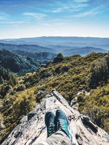 Preview wallpaper mountains, feet, height