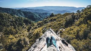 Preview wallpaper mountains, feet, height