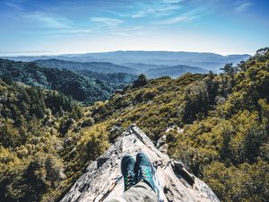 Preview wallpaper mountains, feet, height