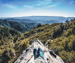 Preview wallpaper mountains, feet, height