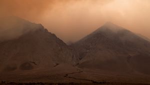 Preview wallpaper mountains, fog, clouds, haze
