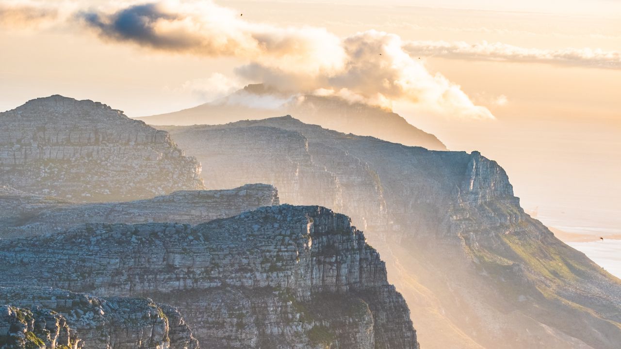 Wallpaper mountains, fog, clouds, landscape