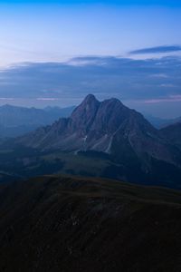 Preview wallpaper mountains, fog, dusk, mountain range, landscape