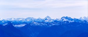 Preview wallpaper mountains, fog, haze, blue, landscape