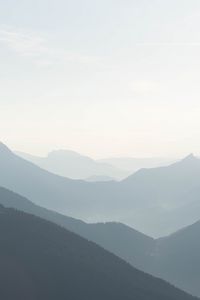 Preview wallpaper mountains, fog, haze, landscape, nature