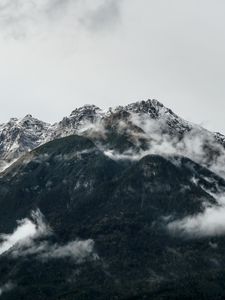 Preview wallpaper mountains, fog, high