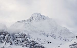 Preview wallpaper mountains, fog, peaks