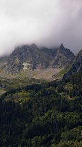 Preview wallpaper mountains, fog, trees, landscape