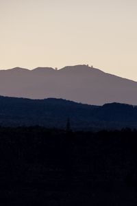 Preview wallpaper mountains, forest, dusk, outlines, nature