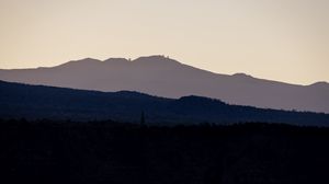 Preview wallpaper mountains, forest, dusk, outlines, nature