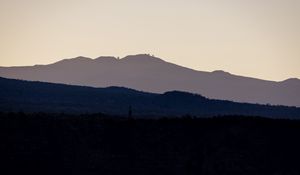 Preview wallpaper mountains, forest, dusk, outlines, nature