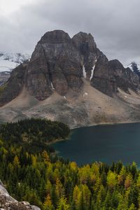 Preview wallpaper mountains, forest, lake, landscape, nature, view