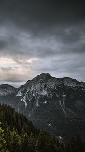 Preview wallpaper mountains, forest, trees, sky
