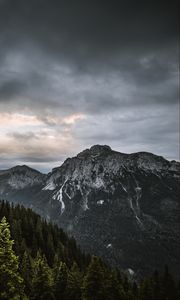 Preview wallpaper mountains, forest, trees, sky