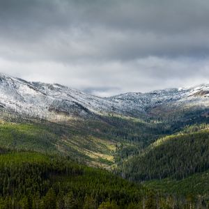 Preview wallpaper mountains, forest, valley, landscape, view, nature