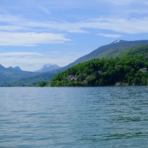 Preview wallpaper mountains, forest, water, landscape