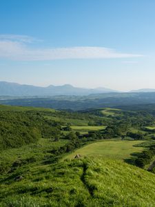 Preview wallpaper mountains, greenery, view, landscape