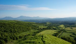 Preview wallpaper mountains, greenery, view, landscape