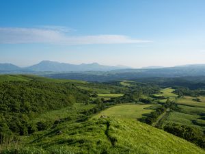 Preview wallpaper mountains, greenery, view, landscape