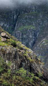 Preview wallpaper mountains, height, scotland, gray, green